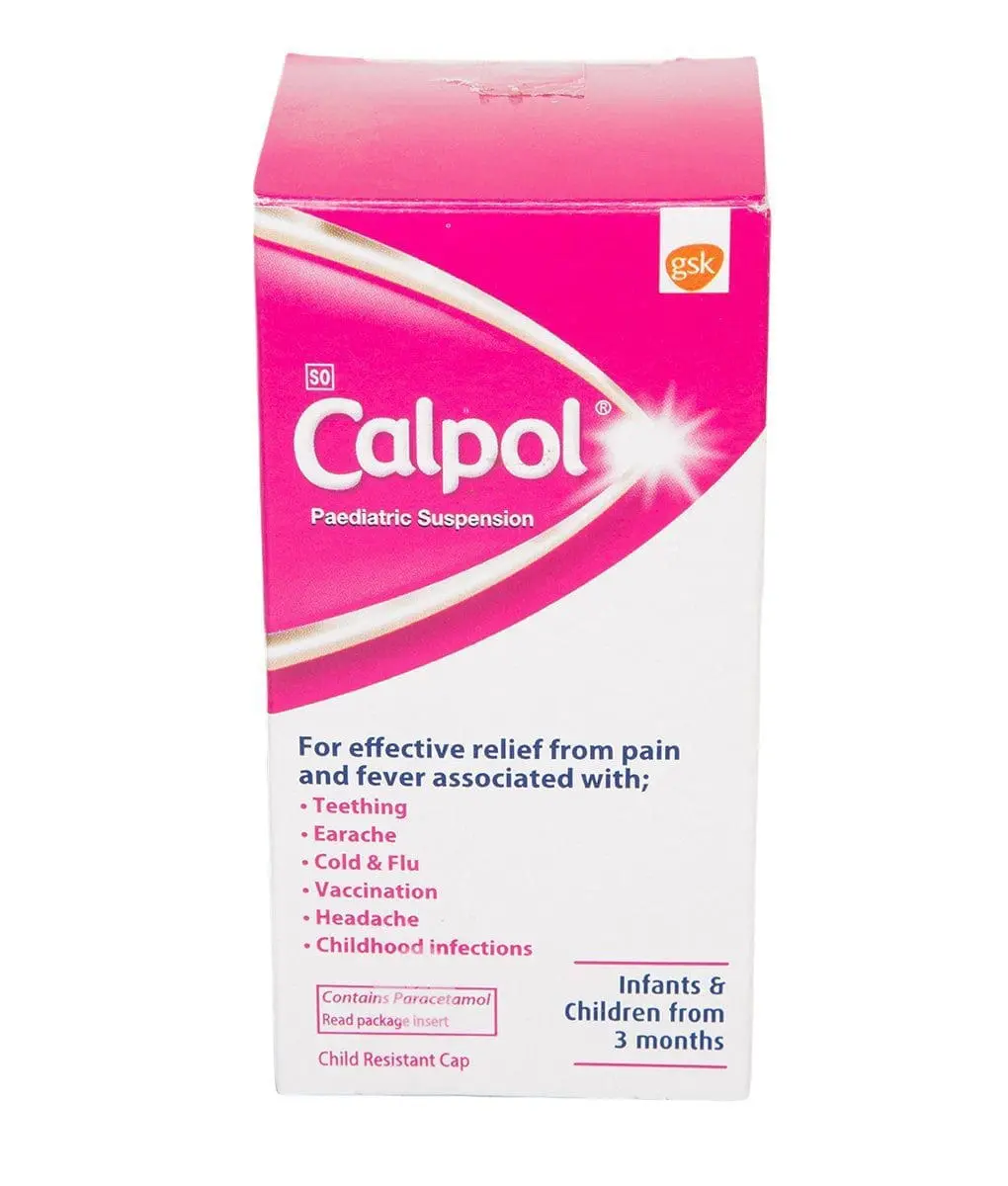 Calpol Paediatric Suspension 60ml - Paracetamol for Infants & Children