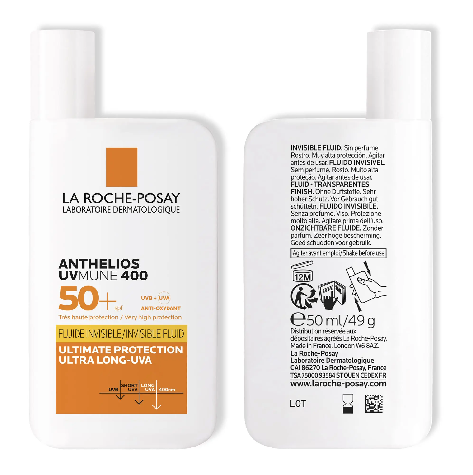 La Roche-Posay Anthelios UVMUNE 400 Invisible Fluid SPF50+ - 50ml